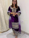 Evas Pakistani Ready to wear Velvet Suit -010