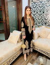 Evas Eid Launch Design Wear Premium Black Heavily Embroidered Sequin Zari