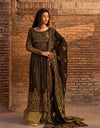 Elegant Noir: The Ultimate Black and Gold Embroidered Ensemble - 13460