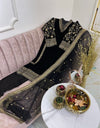 Evas Pakistani Ready to wear Velvet Suit -18