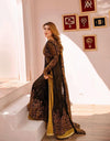 Elegant Noir: The Ultimate Black and Gold Embroidered Ensemble - 13460