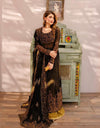 Elegant Noir: The Ultimate Black and Gold Embroidered Ensemble - 13460