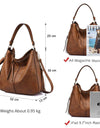 Faux Leather Women Handbags Shoulder Hobo Bag Purse With Long Strap
