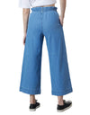 High Rise Elasticated Waistband Wide Leg Jeans