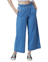 High Rise Elasticated Waistband Wide Leg Jeans